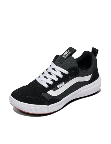 Vans Women’s Filmore Decon Low-Top Sneaker, Black/White, 6