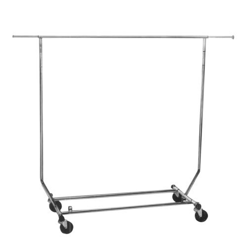 Collapsible/Folding Rolling Clothing/ Garment Rack Salesman's Rack - Thumbnail 5