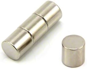 Magnet Expert 10mm dia x 10mm thick N42 Neodymium Magnet - 3.9kg Pull ( Pack of 4 ), Silver