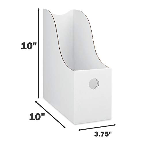 Dunwell Colored Magazine File Holder (Set of 24, 8 Red, 8 Blue, 8 White