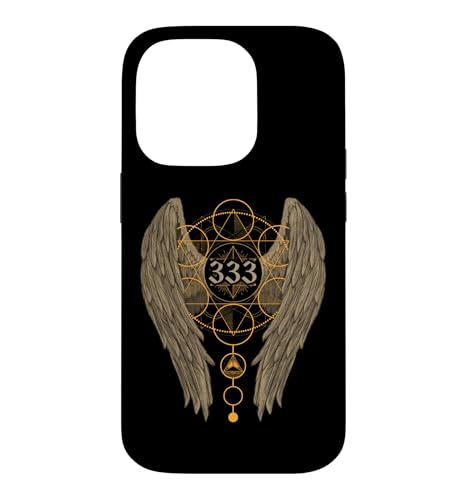 Angel Number Sacred Healing Geometry Metatron Lightworker Case for iPhone 14 Pro