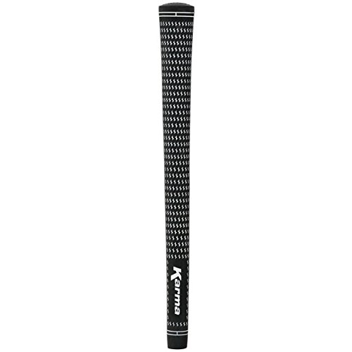 Karma Velour Black/White Ribbed 13 Piece Golf Grip Bundle (