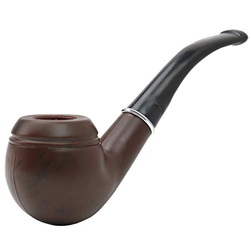 Skeleteen Fake Pipe Costume Accessory Wood Look Tobacco Prop Pipe for