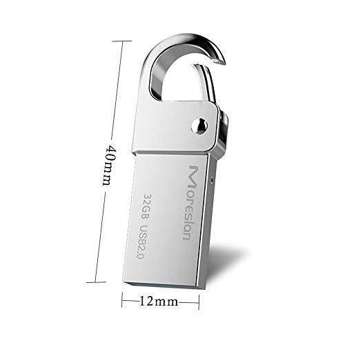 USB-Stick 32GB, USB Stick 32GB USB 2.0 USB-Flash-Laufwerk Memory Stick Wasserdichter Speicherstick Aluminium Flash… – Bild 5