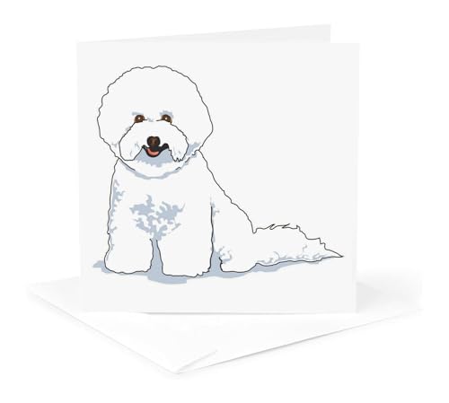 Greeting Card - Cute and Cuddly Canine Bichon Frise - Cute and Cuddly Canines