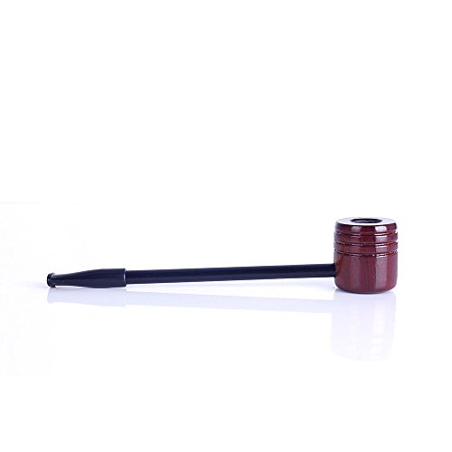 Home-organizer Tech Wooden Smoking Pipe Tobacco Pipe with Pipe Accessories True Man's Essential Fashion Decoration Choice (Ring Engraving)