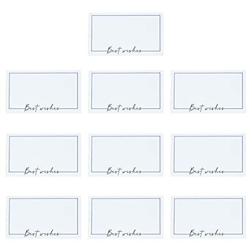 KANGQL Card, 10 Pieces Thank You Cards Grateful Labels Gift Greeting Card for Baby Shower, Wedding, Birthday Party Blank Inside, Medium Best Wishes