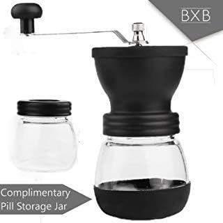 BXB Multiple Pill Crushing Hand-Held Pill Grinder + Extra Pill Container | Mini Pulverizer to Crush Tablets into Fine Powder for People Who Can't Swallow Medicine, Children, Pets | Portable