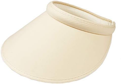 Pro.fashion Women's Summer Sun UV Protection Visor Wide Brim Clip on Beach Pool Golf Cap Hat