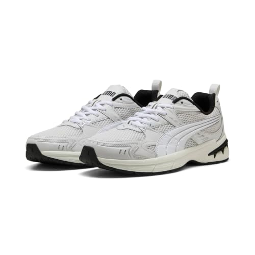 Unisex-Sneaker MILENIO TECH 2000, Federgrau/Weiß/Silber, Größe 39,5, Federgrau PUMA Weiß PUMA Silber, 40 EU