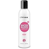 CLIMAX Water Based Cum Lube Unscented White Natural Lubricant - 8 fl.oz - for Women Men Couples Smooth and Slippery Long Last