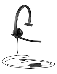 Logitech H570e Wired Headset, Mono Headphones with
