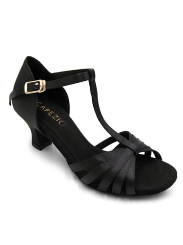 Capezio Sara 2" Ballroom Shoe, Black, 9 M