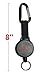 ALAZCO 2 Heavy Duty Retractable Key Chain & Badge Reel Holder W/Carabiner Clip – Swivel-Back Extractable 42 inch Yo-Yo Stainless Cable - Great for Swipe ID Cards or USB Flash Drives