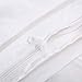INGALIK Bedding 3 Piece Duvet Cover Set King Size with Zipper Closure Ultra Soft Breathable 100% Washed Microfiber Hotel Luxury Solid Color Collection 3pc (1 Duvet Cover + 2 Pillow Shams) White