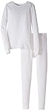 Fruit of the Loom Big Boys' Waffle Thermal Underwear Set, Natural, 7/8