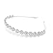 Ammei Headpiece Bridal Headpiece Wedding Headband with Crystal and Hair Accessories (Silver, 5.5'')