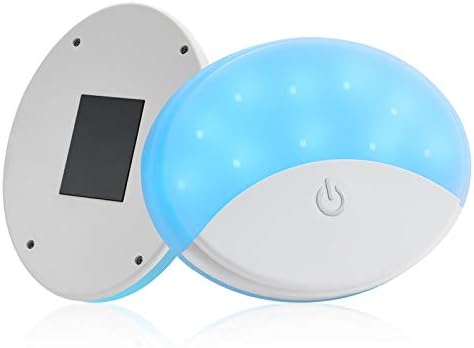 Auto Car Ceiling Roof Magnetic Dome Light with USB Rechargeable & Double-Color LEDs for Interior and Exterior of Car, Home,Bedroom,Wardrobe,Corridor,Caming,Aisle (Gray Shell-Whie Light)
