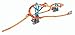 Hot Wheels Track Builder Spiral Stack-Up Track Set