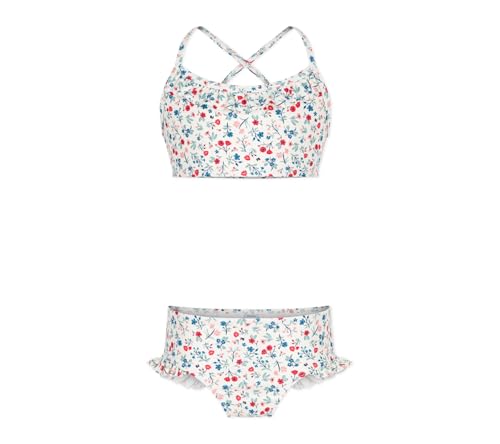 Petit Bateau A0CXO Maillot De Bain 2 Pièces Blanc/Multico Fille 3 Ans