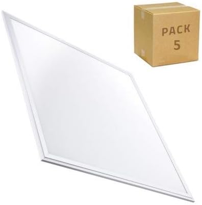 PANEL LED (x5) LEDL 40W 60x60 MARCO BLANCO LUZ fria 6000K: Amazon.es: Iluminación