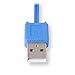 ReTrak Retractable Micro USB Cable, Blue (ETCABLEMICBU)