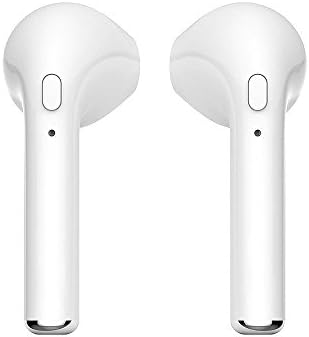 Bluetooth Headphones, Wireless Headphones Stereo In-Ear Earpieces with 2 Wireless Built-in Mic Earphone for Most Smartphones (White) (white)