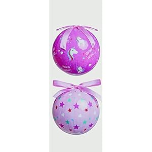 Premier 2 x 75mm Unicorn kerstballen diverse ontwerpen beschikbaar