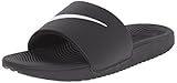 NIKE Kids' Kawa Slide Sandal, Black/White, 12 M US Little Kid