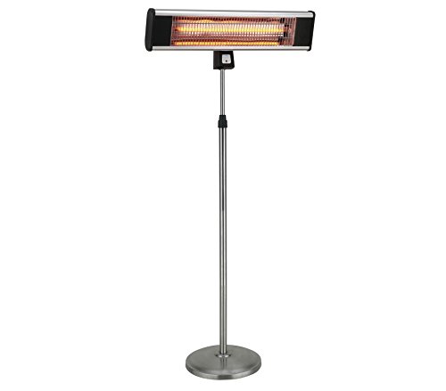 HeTR H1018 Infrared Pedestal Style Electric Patio Heater, 1500W