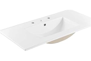 Modway EEI-4203-WHI Cayman 36" Bathroom Sink, White