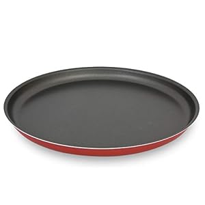 Menax – Pizza Pan – Pizza Pan Bakplaat – Aluminium met Non-Stick Coating – Diameter 30 cm – Rood