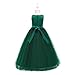 Glamulice Dark Green Flower Girls Dress Prom Wedding Bridesmaid Lace Dresses Elegant Birthday Pageant Party Gown Christmas Holiday Evening Formal Princess Dance Ball Gown Photo Shoot Emerald Green 10