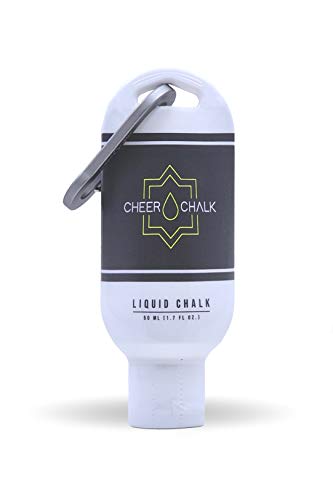 Cheer Chalk for The Best Grip in Cheerleading & Stunt | Liquid Chalk Non-Transfer Formula Keeps Hands Dry and Uniforms Clean During Stunting | 50 Practices Per Bottle!