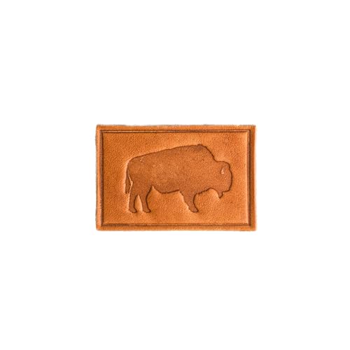 Bison Leather Patches with optional hook side