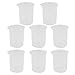 uxcell Plastic School Liquid Container Measuring Beaker 150mL Capacity 8pcs
