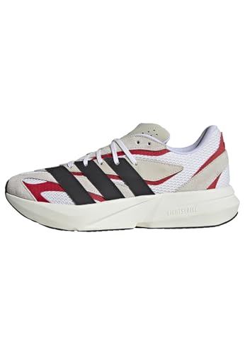adidas Mens Lightstride Sportswear, Off White/Black/Better Scarlet, 11