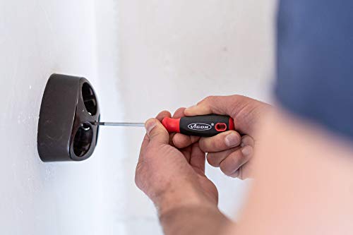 VIGOR Schraubendreher-Satz (Mit extra kurzen Schraubendrehern, Kreuz- und Schlitzprofil, 12 Schraubendreher für Profis… – Bild 8