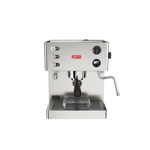 Lelit Pl92T Elizabeth, Machine À Expresso Semi-Professionnelle - Double Chaudière - Pré-Infusion Programmable, Stainless Steel, 2.5 Liters, Acier Inoxydable Satiné