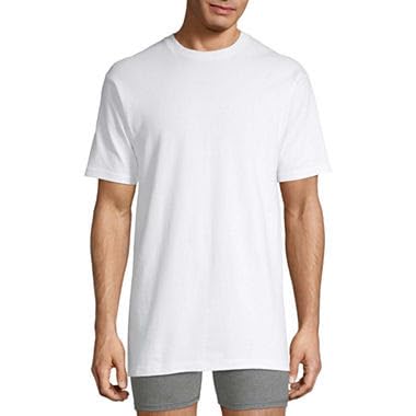 Photo 1 of Stafford 4 Pack Heavyweight Tall Crew Necks XLT 100% Heavyweight Cotton Durable Comfort White
