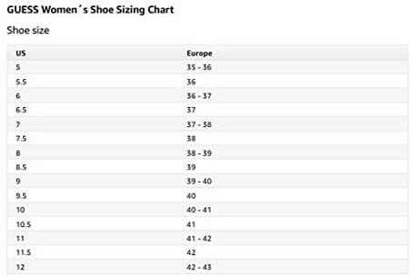guess sneakers size chart