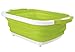 Eternal Living Folding Cutting Board With Basket | Collapsible Dish Tub with Draining Plug | Colander Fruits Vegetables Wash and Drain Sink Storage Basket