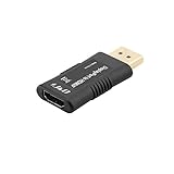 DP to HDMI, J&D Gold Plated DisplayPort to HDMI Adapter Converter - Male to Female - Black