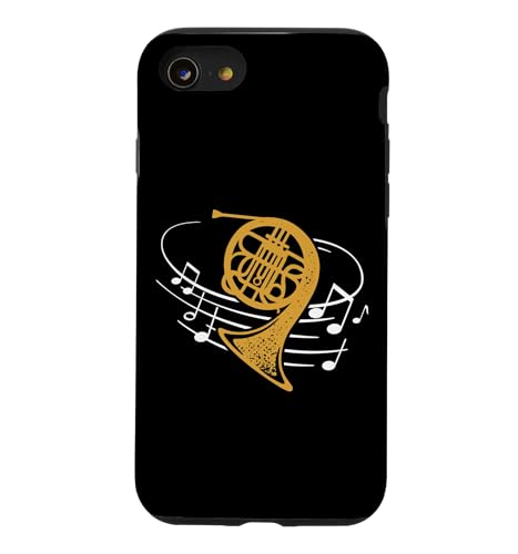 Orchestra Brass Instrument Sheet Music French Horn Case for iPhone SE (2020) /…