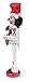 Clever Creations Rockstar 15 Inch Traditional Wooden Nutcracker, Festive Christmas Décor for Shelves and Tables