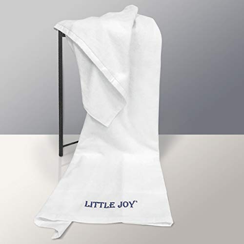 LITTLE JOY Bath Towels Set extra large 100% Cotton shower towels Highly Absorbent Super Soft Bathroom Towels Sets (White, Set of 6)