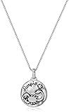 Sterling Silver Reversible Zodiac Pendant Necklace, 18