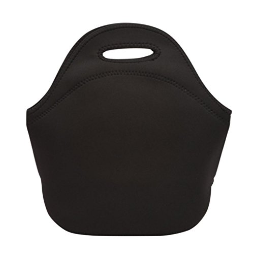 Hot sale!Todaies Neoprene Lunch Tote Bag Insulated Waterproof Lunch Box for Women Adults Kids 2017 (30cm x 15cm x 28cm, Black)
