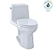 TOTO MS854114EG#01 Eco Ultramax Elongated One Piece Toilet with Sanagloss, Cotton White