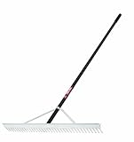 Truper 32400 Tru Pro 36-Inch Aluminum Landscape Rake, 66-Inch Aluminum Handle